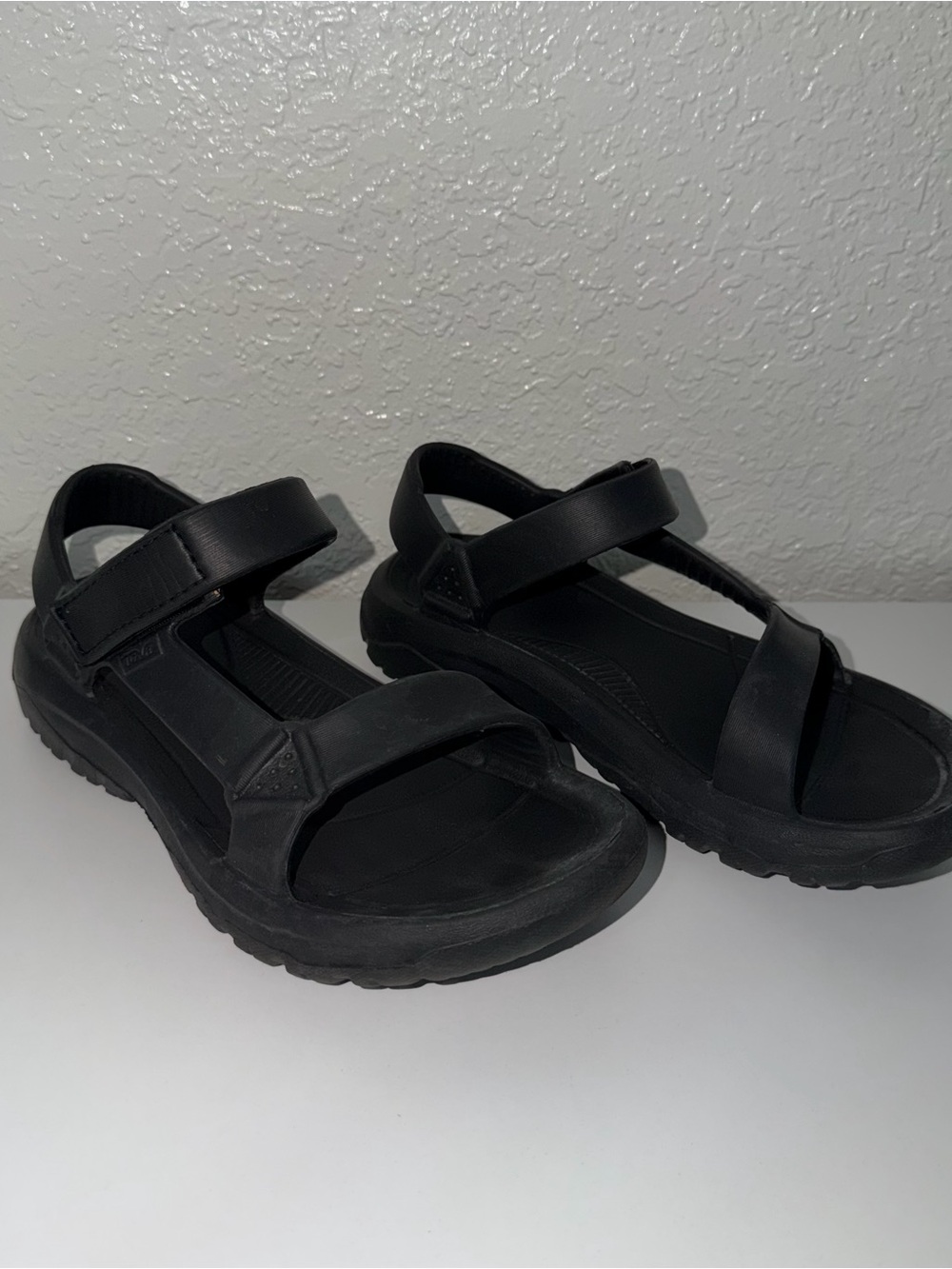 Teva Black Water/Sporty Sandals with Velcro Straps
